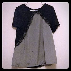 Black and grey top